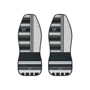 QT Drive Innovations - Stylish Car Seat Covers - Modern Striped Design for a Cozy Drive
