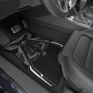QT Drive Innovations - Modern Car Mats Set of 4 - Durable & Stylish Automotive Accessories