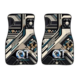 QT DRIVE INNOVATIONS - Front Car Floor Mats Two Pieces
