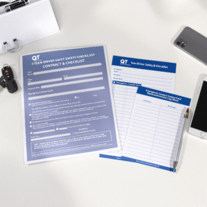 Teen Driver Safety Contract & Checklist – Printable Guide by QT Drive Innovations