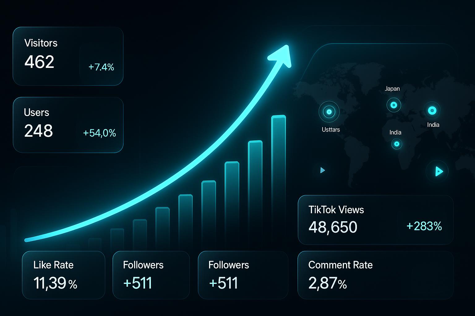 QT Monthly Growth Snapshot — Web & TikTok (EN/JP)