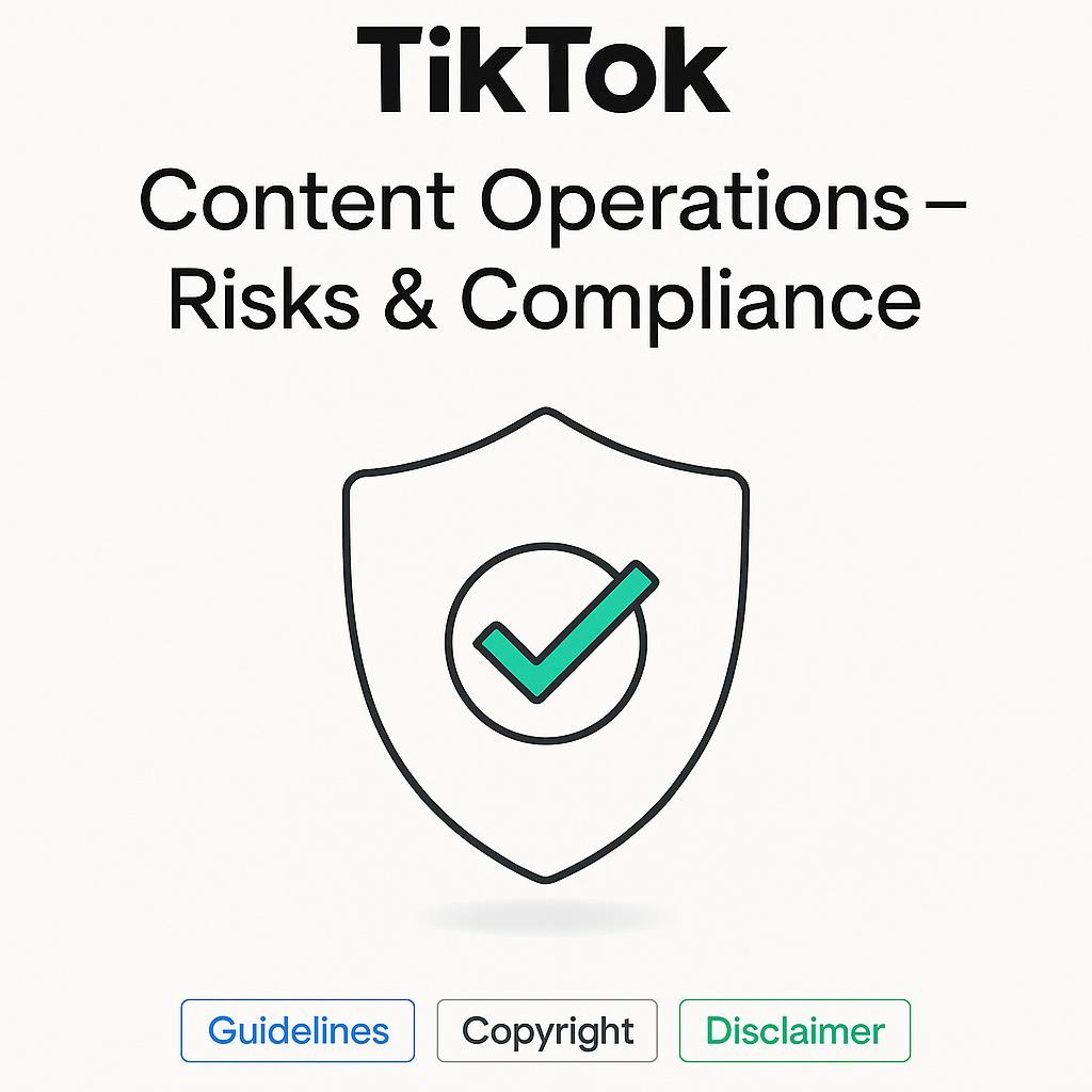 TikTokコンテンツ運用:リスク説明(Tip対応・再点検版)