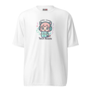 Unisex performance crew neck t-shirt -PIKU Chan X Tech Reads®