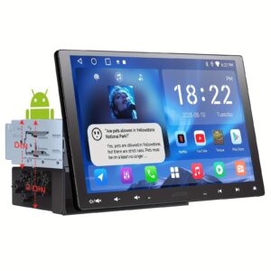 ATOTO 25.4 cm Double DIN & Single DIN Adaptive Android Car Stereo | Floating Screen Head Unit | Wireless CarPlay & Android Auto | WiFi/ Wireless/ USB | MirrorLink | DSP/ FM | 2G+32G | AI Chat | GPS Navi, Vehicle Multimedia System