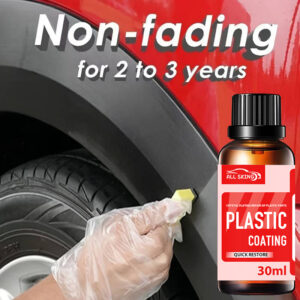 30Ml Car Plastic Repair Kit - Crystal Electroplated Coating And Black Interior Repair Wax, Suitable for All Vehicles to Have a Durable Shin
