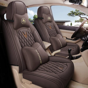 New all-inclusive Napa leather seven-seater car seat cushion four seasons breathable punched and wear-resistant, delicate and comfortable touch