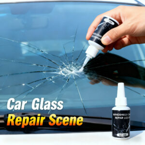 10ml Large bottle Windshield Crack Repair Kit - Quick Fix for Chips & Cracks, No-Grind Edge Repair Fluid, DIY Auto Glass Repair Tool with Easy Application, ABS Material, Restores Clarity & Smooth Finish, Car Window Repair|Quick Fix Kit|Durable