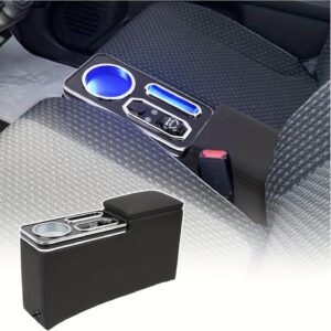 ハスラー アームレストコンソールボックス MR52S/MR92S Gグレード 7色対応 2020年1月以降モデル用, カーコンソールオーガナイザー,調節可能な明るさのコンソール,車のアームレストボックス,マルチカラーイルミネーション,モダンカーアクセサリー,耐久性のあるコンソール構造,強化された底部デザイン,日常の通勤者,カーエンスージアスト